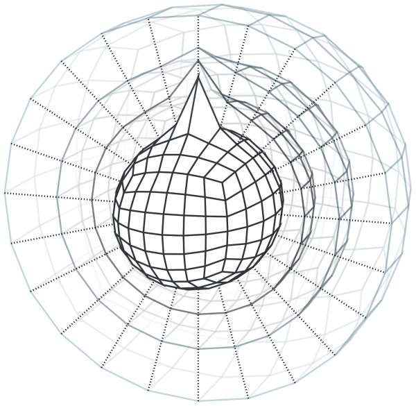 Cubed sphere discretization for an atmosphere with a large mountain